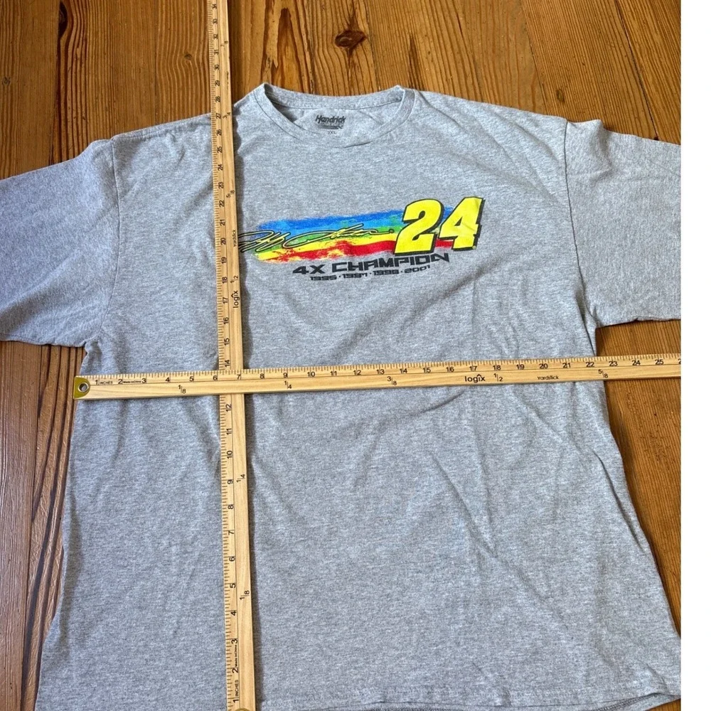 Hendrick Motorsports Jeff Gordon T-Shirt Mens Grey Racing Graphic‎ SIZE XXL